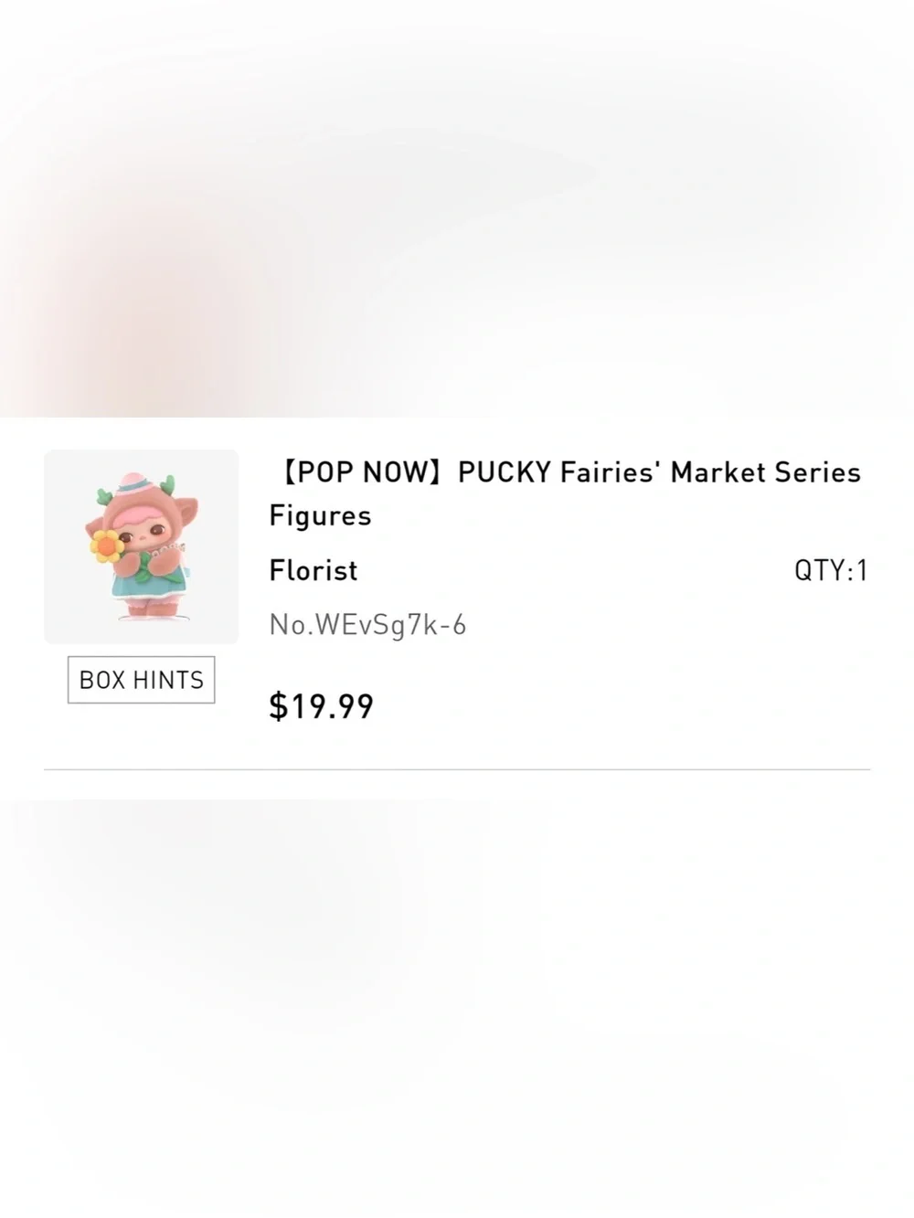 POP MART PUCKY Fairies' Market Series Florist